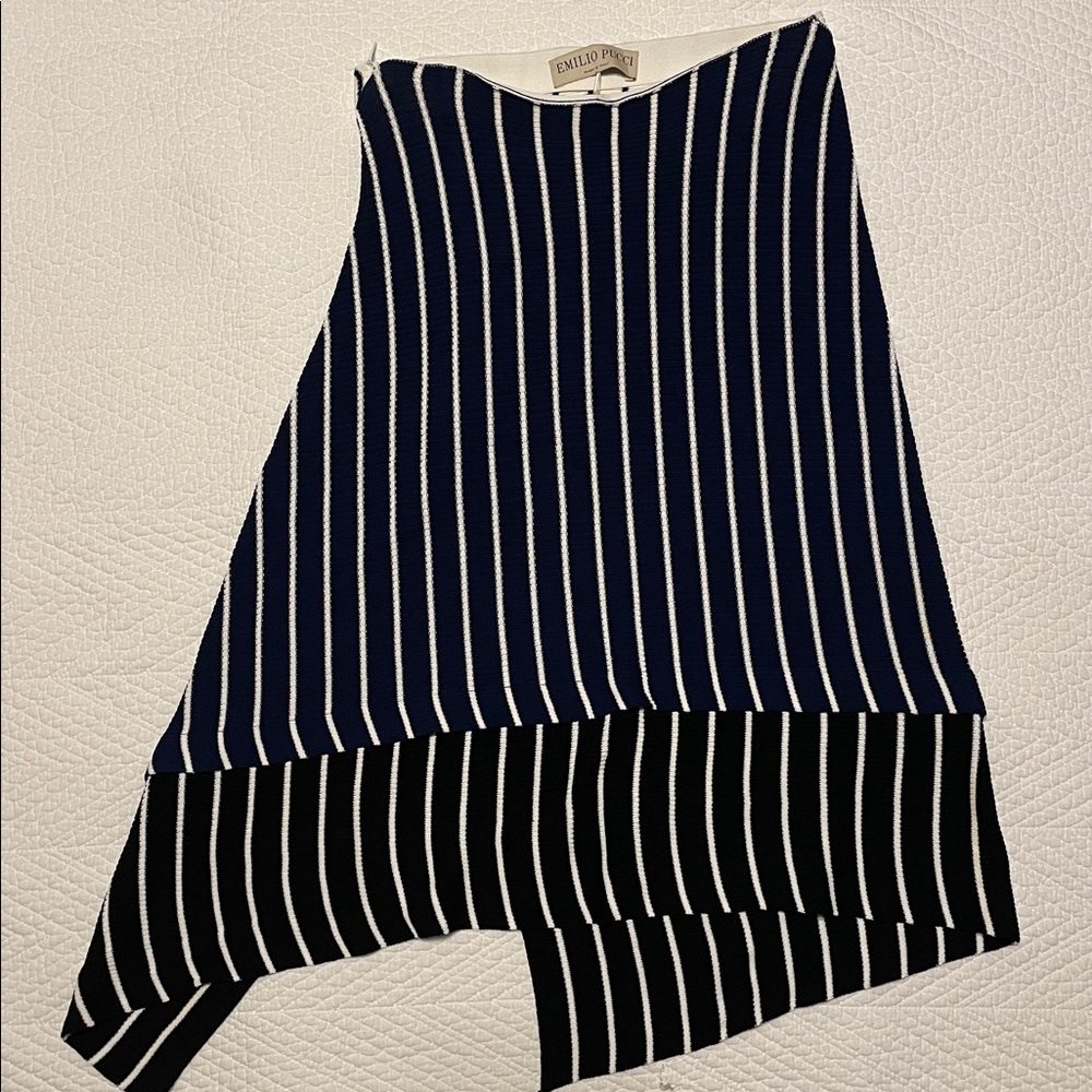 Emilio Pucci Stripe Knit Skirt Size: M